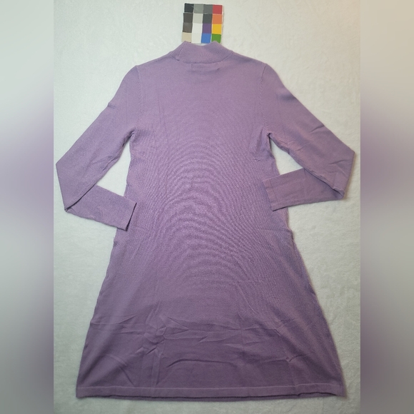Vera Moda Happiness Long Sleeve Fit & Flare Sweater Dress In Lavendula Sz Small? - Picture 2 of 16